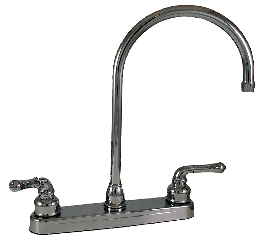 Ultra Faucets Mobile Home/RV 8", Kitchen HighRise Gooseneck Chrome H